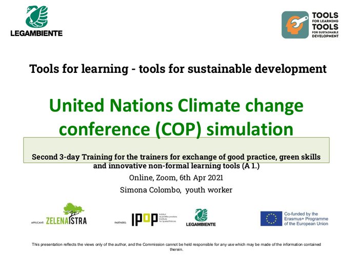 Igra uloga - simulacija UN-ove konferencije o klimatskim promjenama (COP)
